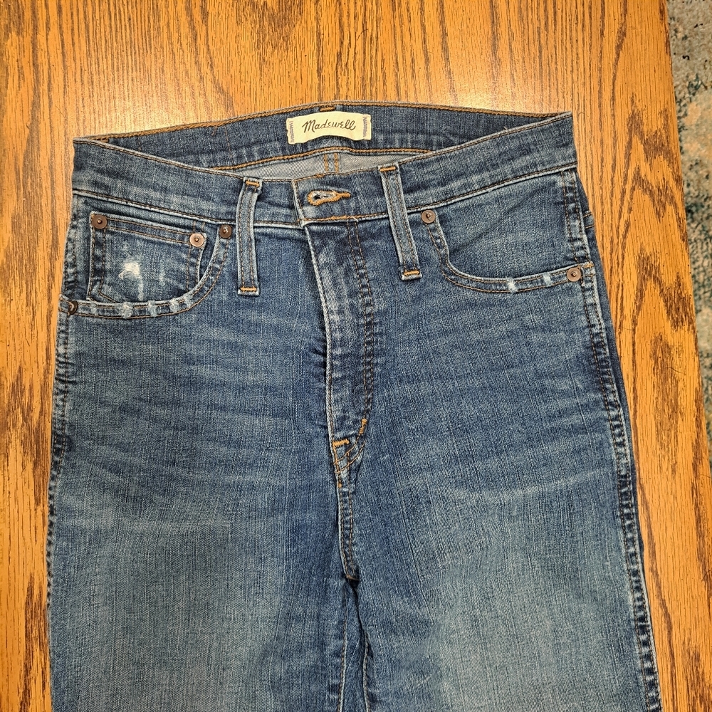 Madewell Curvy High Rise Skinny Jeans: Drop Step Hem Edition - Picture 4 of 11